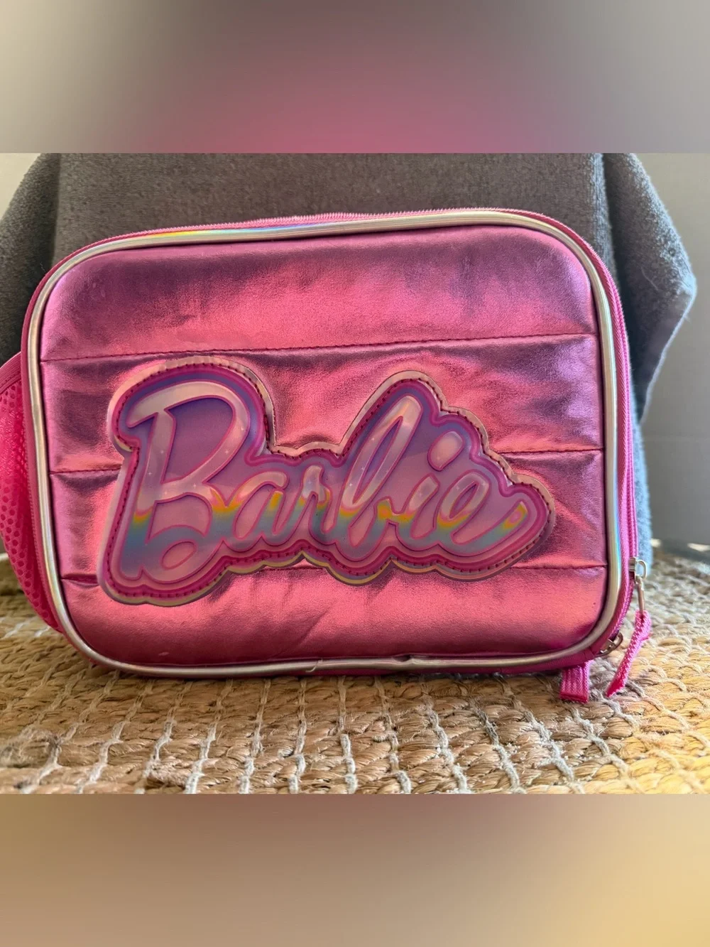 Polyester Barbie Dual-Zip Insulated Lunch Bag NWT